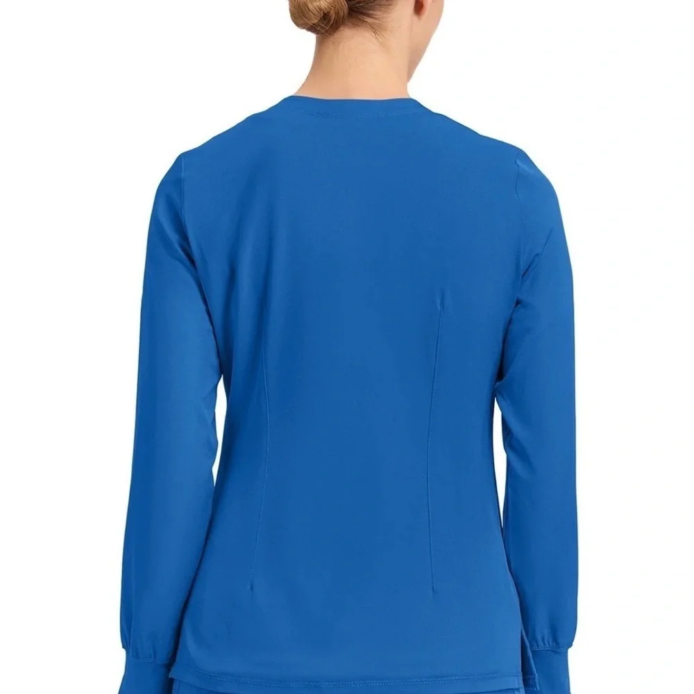 Healing Hands Women Scrub HH Works Megan Jacket 5500 ROYAL Snap Buttons 5 Pocket